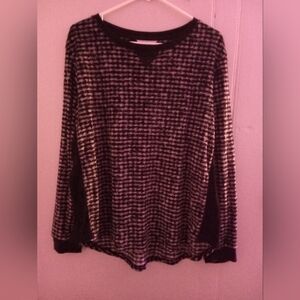 Secret Treasures Black and White Sleepwear Sweaters Size XL (Patterns- 2)